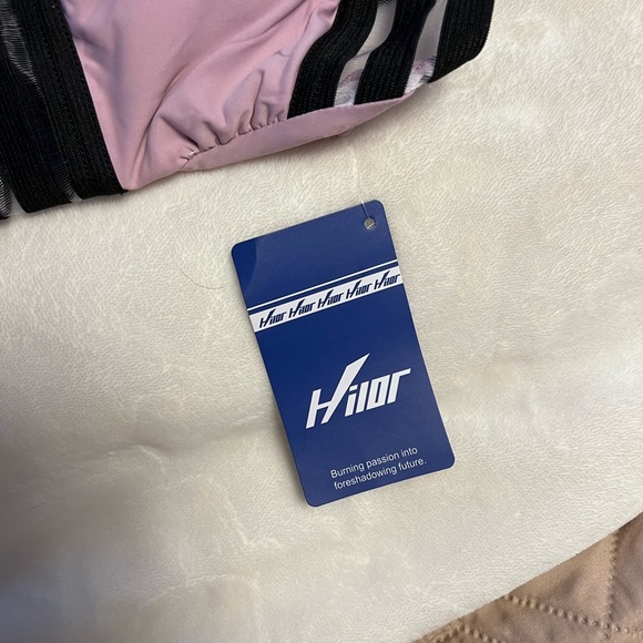 Women's Black and Pink Striped Swimsuit - Picture 4 of 4